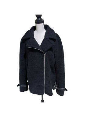 Ralph Lauren sherpa moto biker jacket